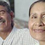 Couple smiling at the camera