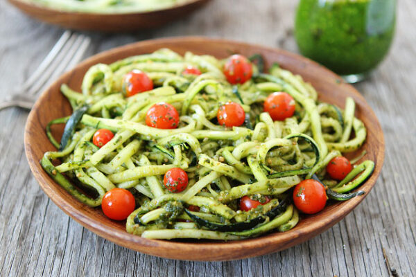 Lemon Artichoke Pesto with Zucchini Noodles Lemon Artichoke Pesto with Zucchini Noodles