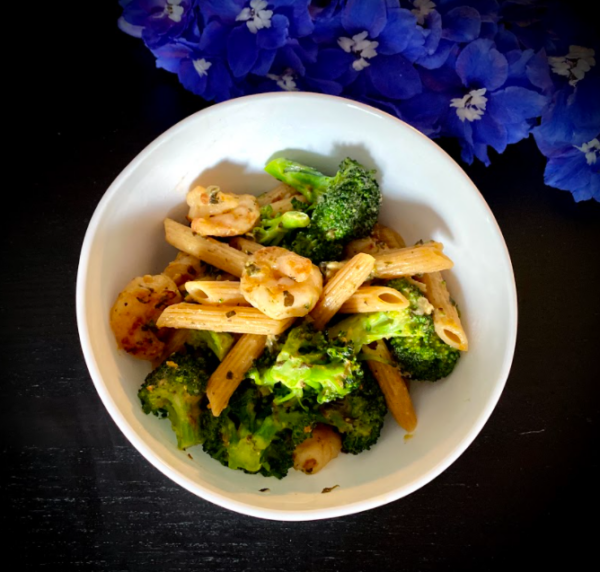 Broccoli and Shrimp Pasta - riverbend health