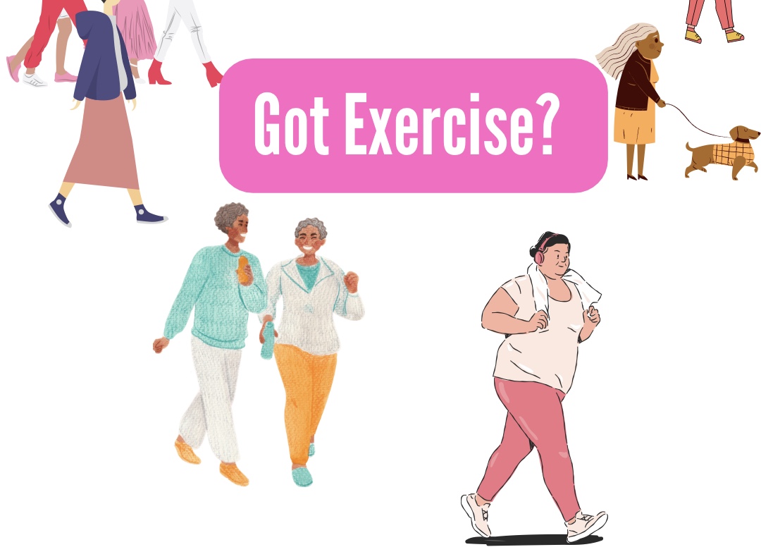 ladies walking - exercise feature graphic