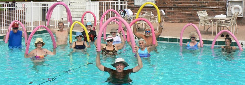 Healthy low-impact exercises for seniors - water aerobics