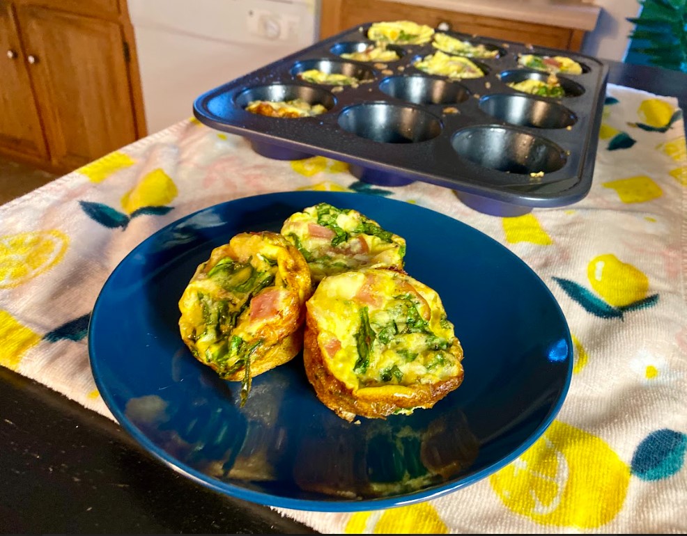 Ham and Spinach Egg Bites