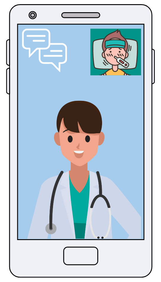 cell phone for telehealth doctor appointment
